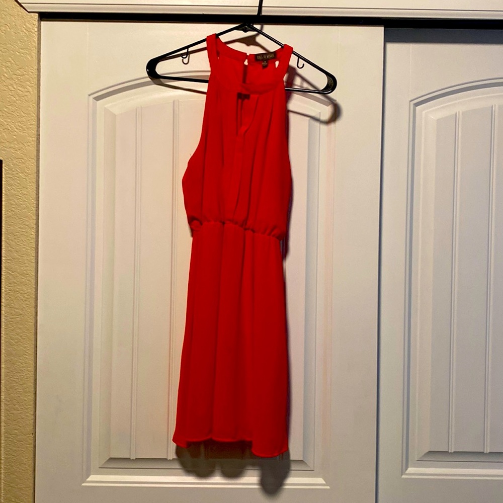 Mini reddish/orange dress